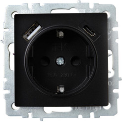 Розетка IEK Brite BR-R14-16-U22-018-K02