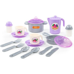 Набор игрушечной посуды Полесье Настенька 79916 (на 2 персоны)