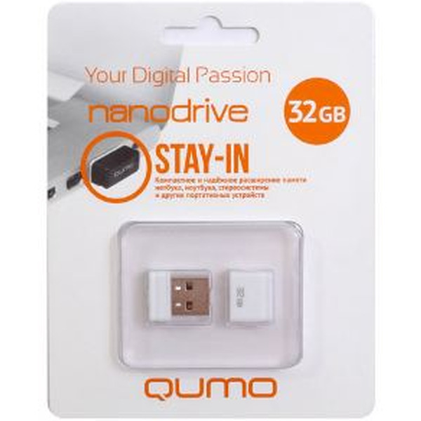 USB Flash QUMO NanoDrive 32GB (белый)