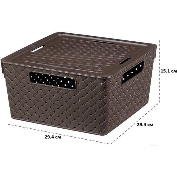 Органайзер для хранения Violet Береста 6811105 (11л, венге)