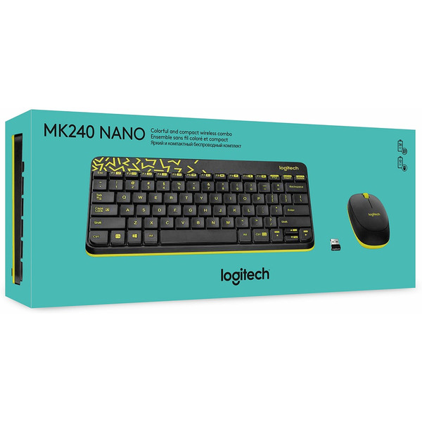 Клавиатура+мышь LOGITECH MK240 (L920-008213) черный