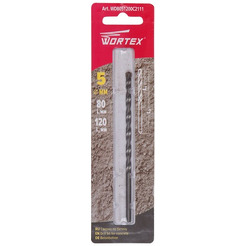 Сверло по бетону WORTEX диаметр 5.0 мм (WDB051200C2111)