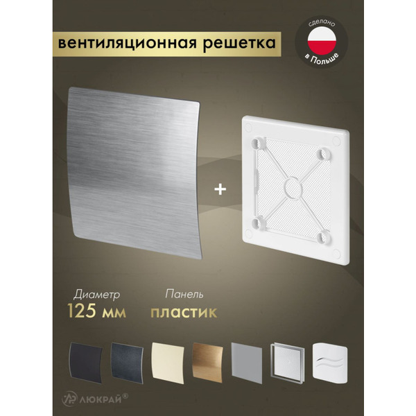Решетка с панелью Awenta RW125-PES125