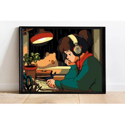 Картина по номерам PaintLine Lofi Girl PL-00322