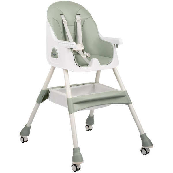 Стульчик для кормления INDIGO Corn (зеленый/серый)