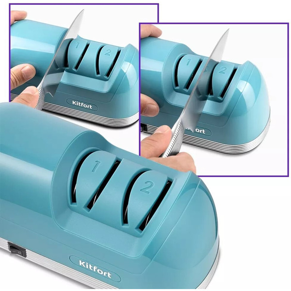 Электроточилка для ножей Kitfort КТ-4069-2 (темно-бирюзовый)