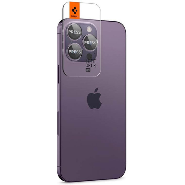 Защитное стекло Spigen Optik Ez Fit Camera для iPhone 14 Pro/14 Pro Max AGL05597 (2шт)