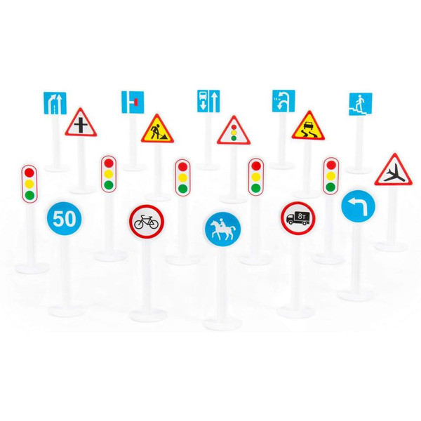 Набор дорожных знаков Полесье №2 (20 элементов) 64202