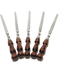 Шампуры профессиональные с деревяной ручкой для люля-кебаб CHUGUN INVEST LLC ШАМДЛ72 (с заклепкой)