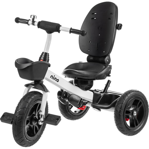 Трехколесный велосипед с ручкой NINO 6688 (серый)