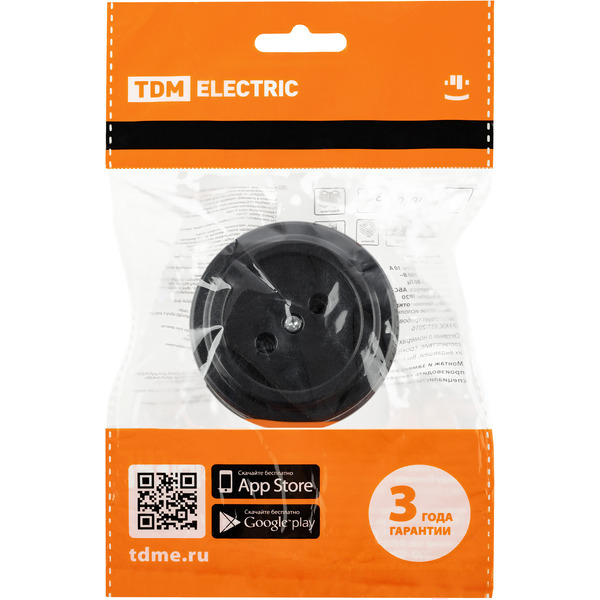 Розетка TDM Electric Виви SQ1820-1211 (черный)