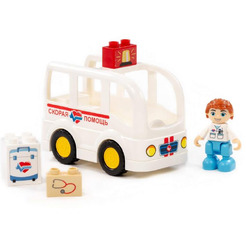 Конструктор Полесье Макси Скорая помощь 10845