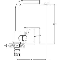 Смеситель Solone EZA4-B090