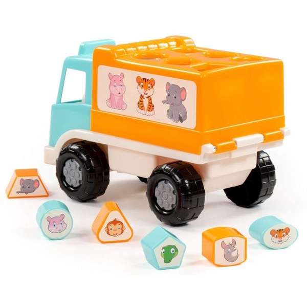 Сортер Полесье Грузовик Забава сафари 90287 (бирюзовый)