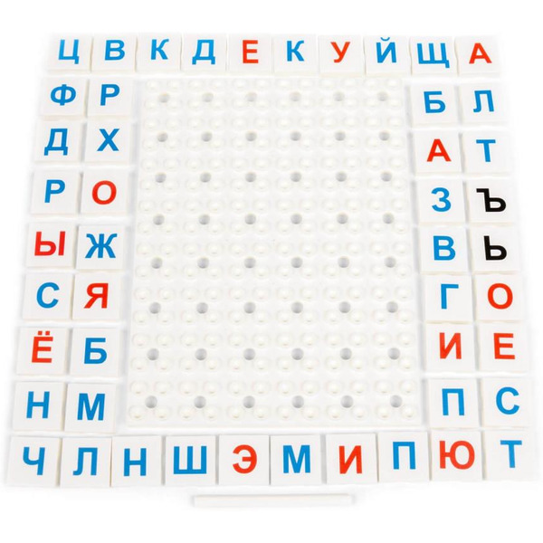 Набор игровой настольный Полесье Буквы (48 элементов) 83320