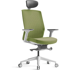 Офисное кресло Bestuhl J1 (зеленый, белая рама)