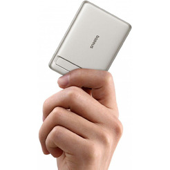 Внешний аккумулятор Baseus PicoGo AM31 Mini Magnetic Power Bank with Stand 20W 5000mAh P10081907853-00 (титановый)