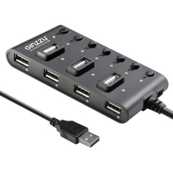 USB-хаб Ginzzu GR-487UB