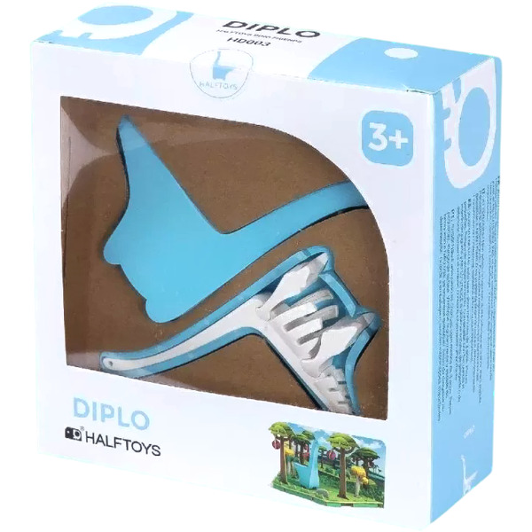 Магнитный конструктор Halftoys Dino Дипло с диорамой HD003