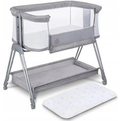 Детская кроватка Lionelo Luna (Grey Concrete)