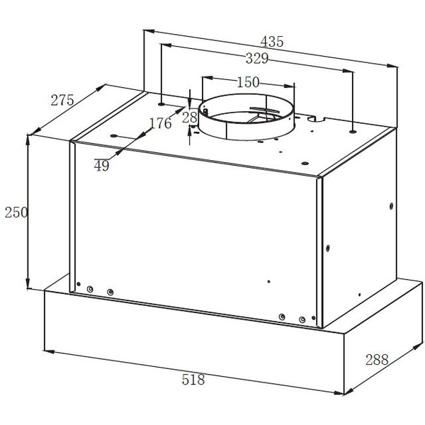 Вытяжка кухонная ZORG BONA 1000 52 M WH (белая)
