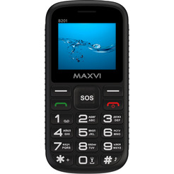 Мобильный телефон Maxvi B201 +ЗУ WC-112 (черный)