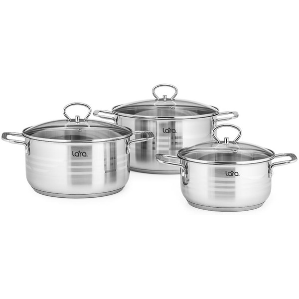 Набор кастрюль LARA Standart LR02-81
