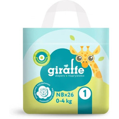 Подгузники Lovular Giraffe NB 0-4 кг 429703 (26 шт)