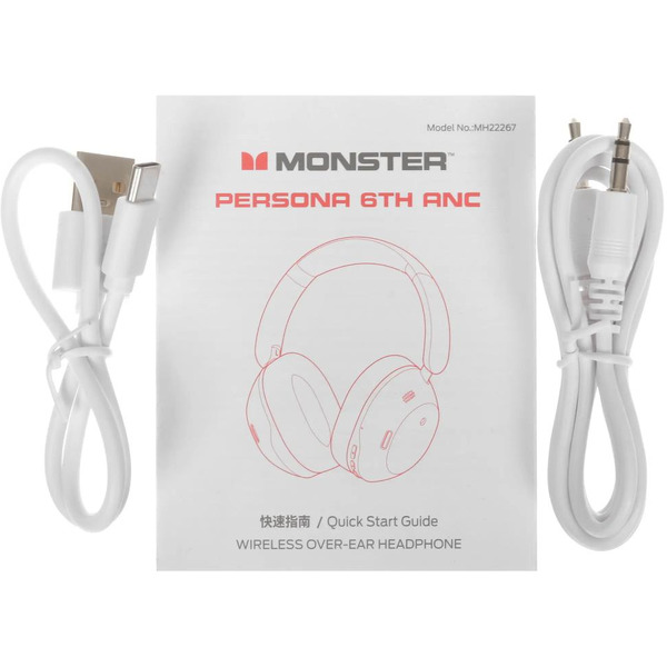 Наушники Monster Persona 6th ANC MH22267 (белый)
