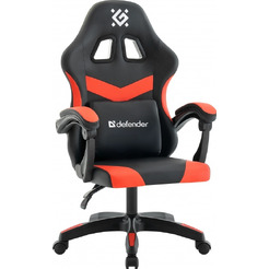 Игровое кресло Defender Runa (черный/красный)