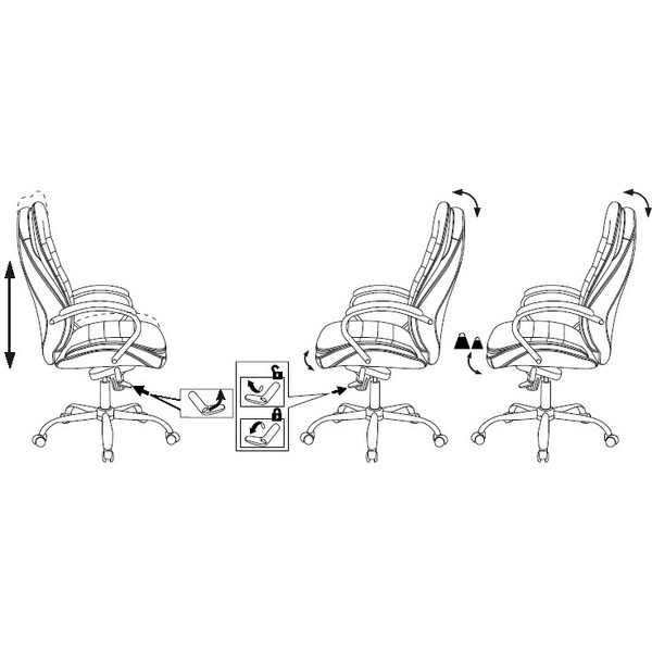 Кресло Бюрократ T-9950/BLACK (черный)