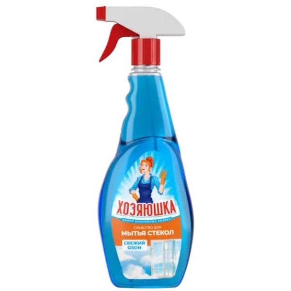 Средство для стекла и зеркал Хозяюшка Свежий озон 0.75 л