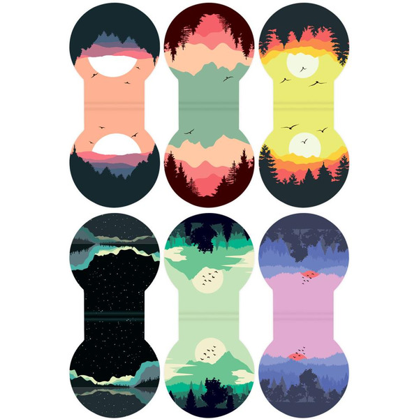 Закладки для книг BRAUBERG 113169 (МАГНИТНЫЕ, унисекс, набор 6 шт., 32х28мм)