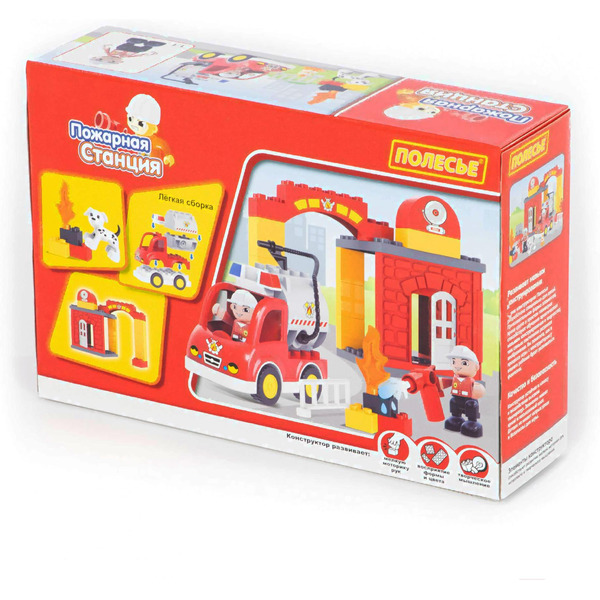 Конструктор Полесье 77523 Пожарная станция