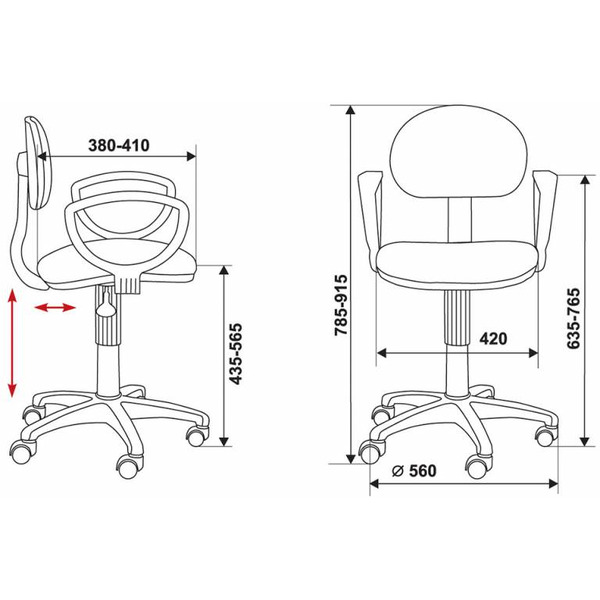Кресло Бюрократ CH-213AXN/B (черный)