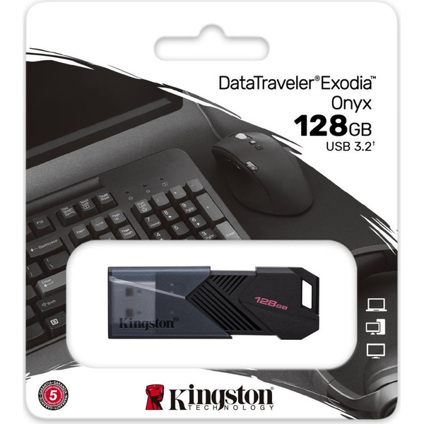 USB Flash Kingston DataTraveler Exodia Onyx 128GB (DTXON/128GB)