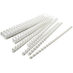 Пружины для переплета пластиковые Silwerhof d=12мм 56-80лист A4 белый (100шт) 1373587