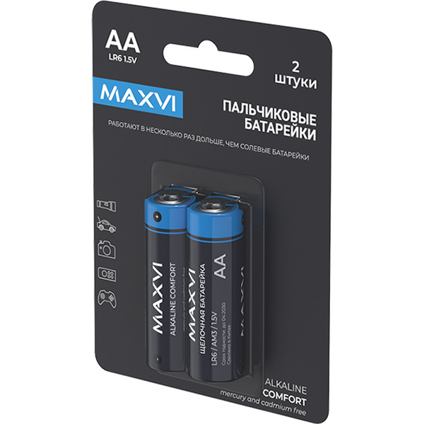 Щелочная батарейка Maxvi COMFORT MBLR6CF2
