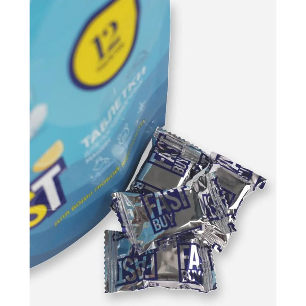 Таблетки для посудомоечной машины FASTBUY ECO Lemon Power, 12шт