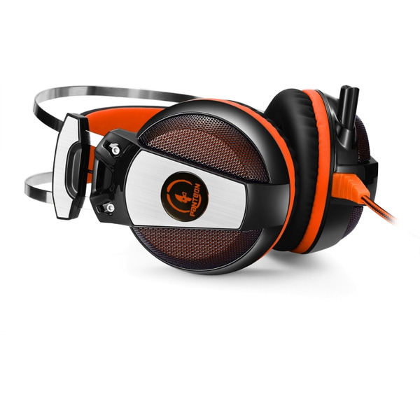 Наушники с микрофоном Jet.A GHP-600 Pro (чёрно-оранжевая)