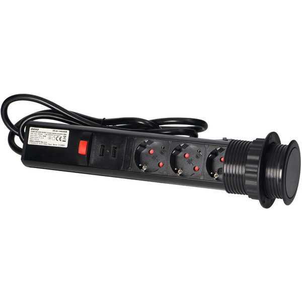 Блок розеточный Orno OR-AE-1349-B 1,8 м