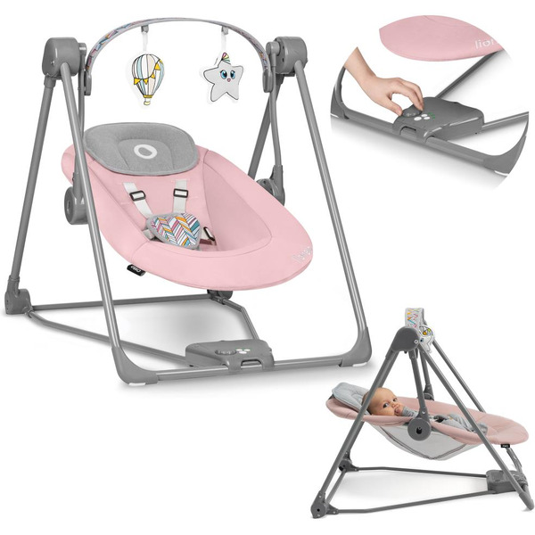 Качели Lionelo Otto Baby (розовый)
