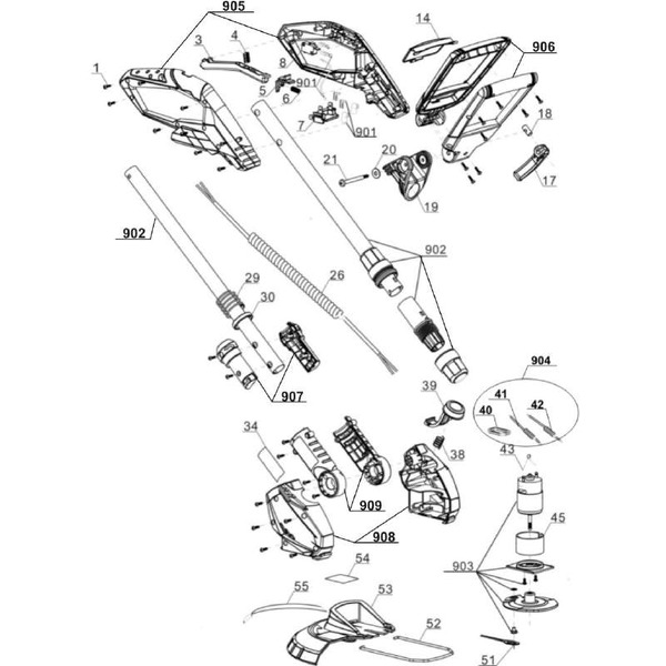 Триммер аккумуляторный Einhell GE-CT 18 Li-Solo (3411172) без АКБ и ЗУ