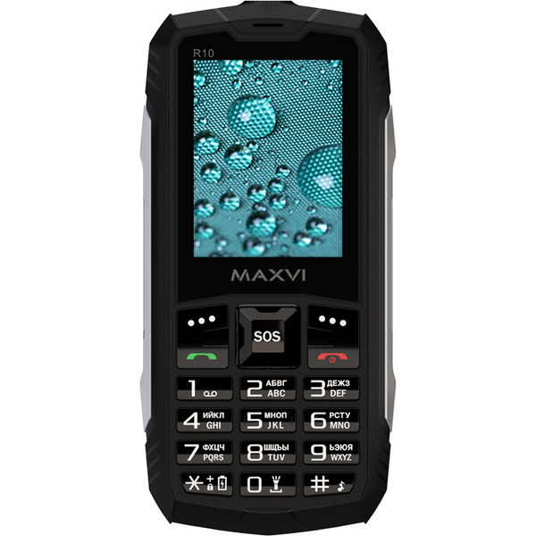 Мобильный телефон Maxvi R10 + ЗУ WC-112 (черный)