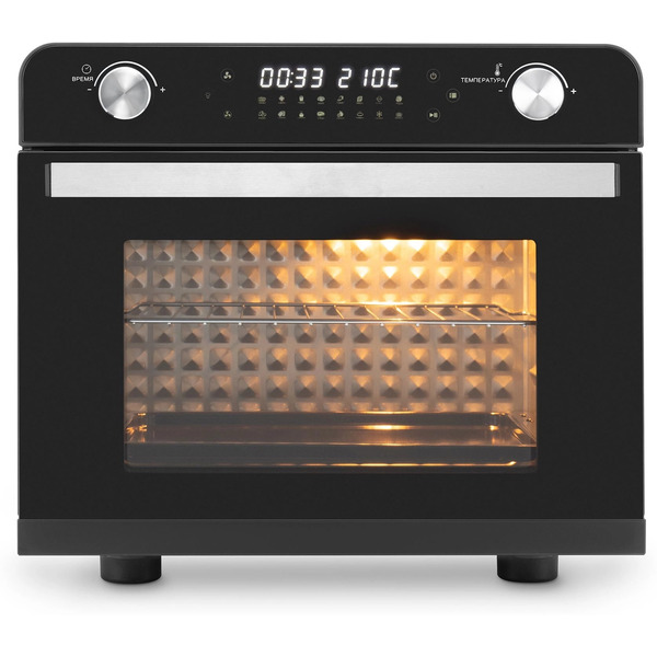 Мини-печь Hyundai MIO-HY087 (серебристый/черный)