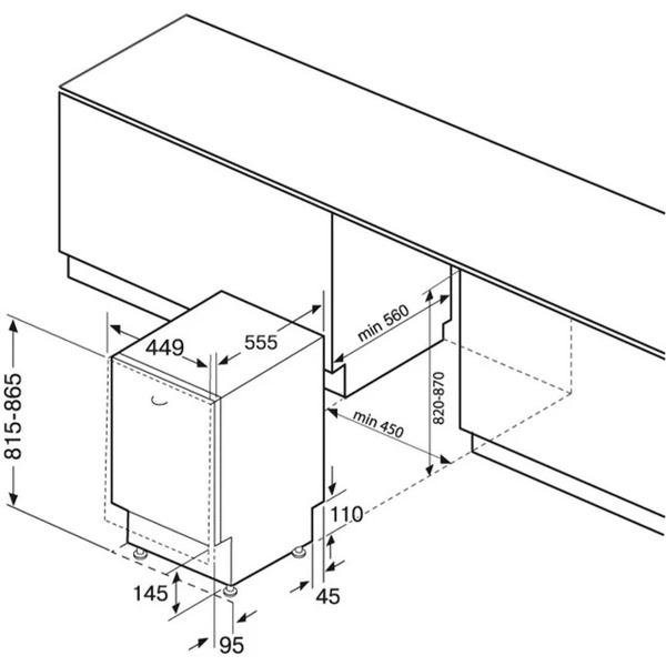 Встраиваемая посудомоечная машина KRONA KAMAYA 45 BI V2