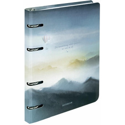 Тетрадь BRAUBERG 404724 на кольцах А5 160х212мм, 120л, картон,матовая ламинация, клетка