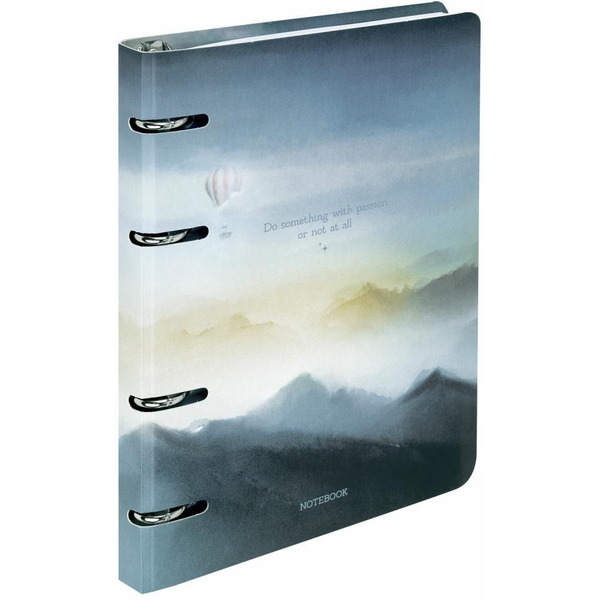 Тетрадь BRAUBERG 404724 на кольцах А5 160х212мм, 120л, картон,матовая ламинация, клетка