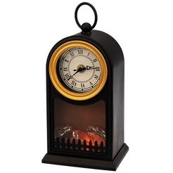 Светодиодный камин NEON-NIGHT Старинные часы с эффектом живого огня 511-020