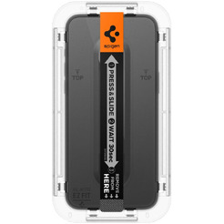 Защитное стекло Spigen Glass TR EZ Fit FC для iPhone 15 AGL06908